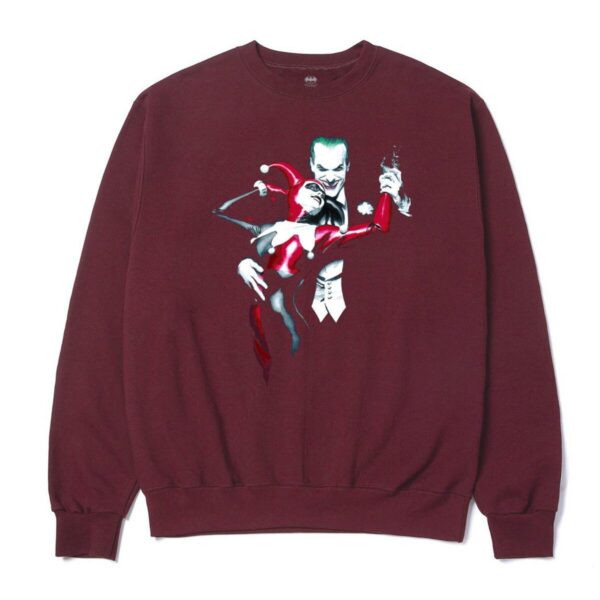 Color Bars x DC Comics Sway With Me Crewneck Burgundy