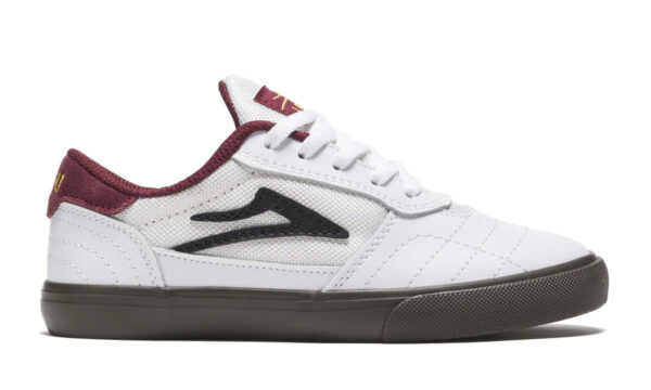 【セール】LAKAI CAMBRIDGE KIDS WHITE/GUM LEATHER