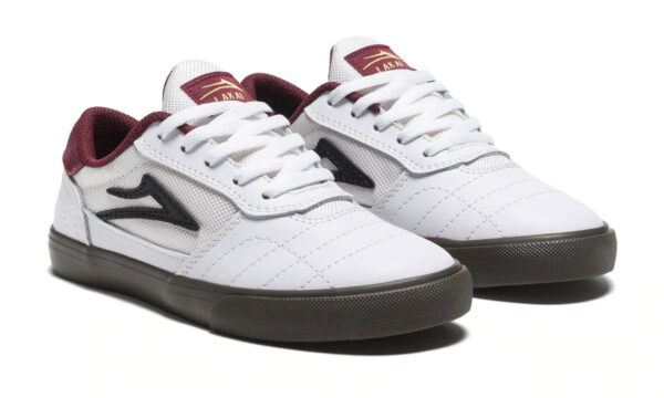 【セール】LAKAI CAMBRIDGE KIDS WHITE/GUM LEATHER - 画像 (2)