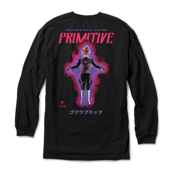 【セール】PRIMITIVE GOKU BLACK ROSE L/S TEE BLACK