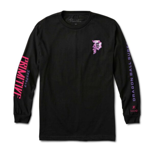 【セール】PRIMITIVE GOKU BLACK ROSE L/S TEE BLACK - 画像 (2)