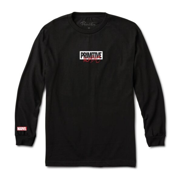【セール】PRIMITIVE-MOEBIUS IRON MAN L/S TEE BLACK - 画像 (2)