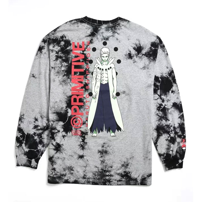 【セール】PRIMITIVE X NARUTO OBITO WASHED L/S TEE BLACK