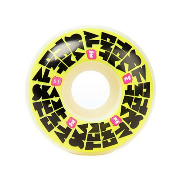 S.MENTAL WHEELS STACKER LOGO YELLOW 51mm