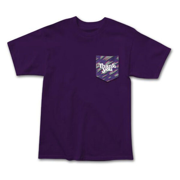 THANK YOU THANK YOU MODERN POCKET TEE EGG PLANT