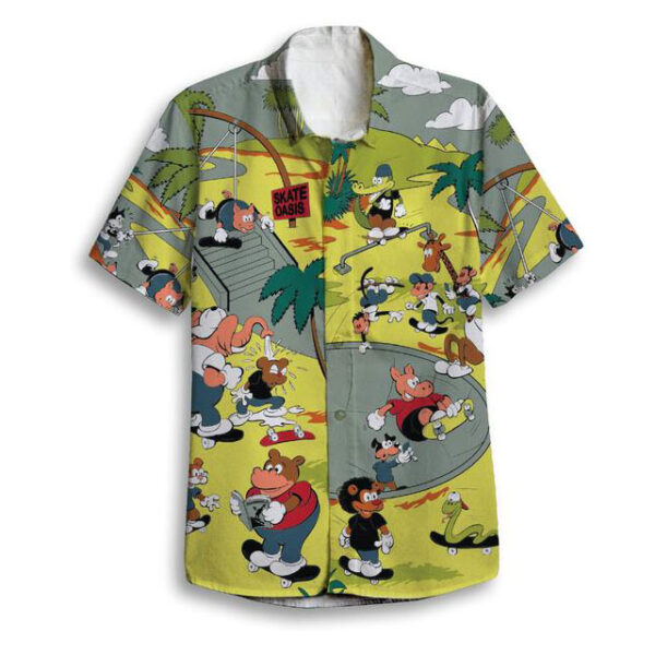 【セール】THANK YOU SKATE OASIS BUTTON UP MULTI