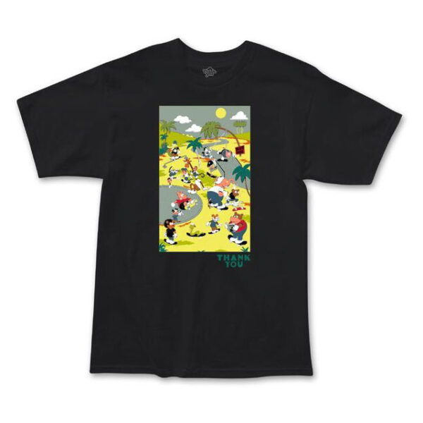 THANK YOU SKATE OASIS ANIMALS S/S TEE BLACK
