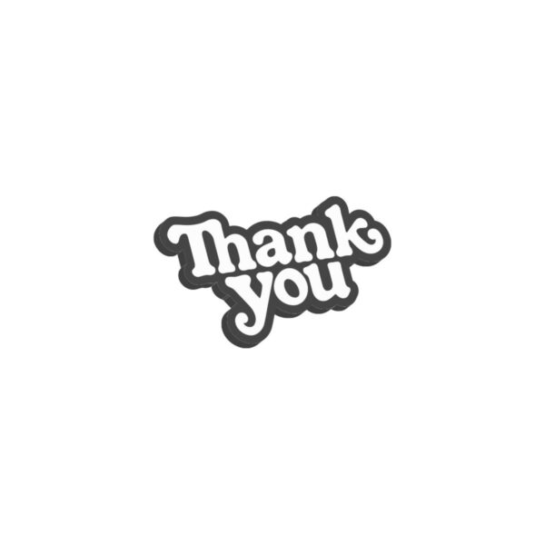 THANK YOU PIN WHITE