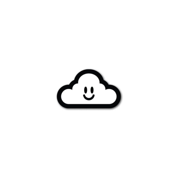 THANK YOU CLOUDY STICKER 20 PACK WHITE