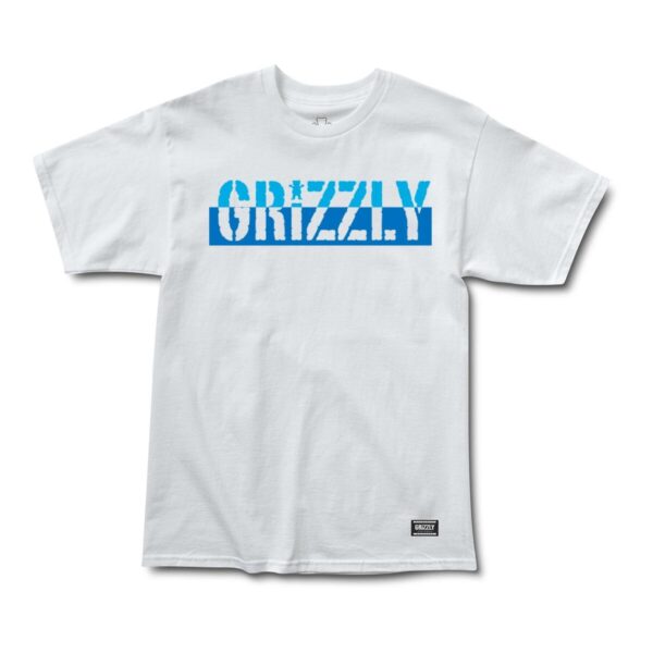 Grizzly Two Faced SS Tee WHITE