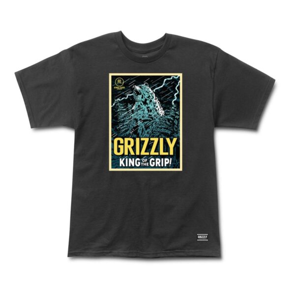 Grizzly Grizzilla Bear SS Tee BLACK