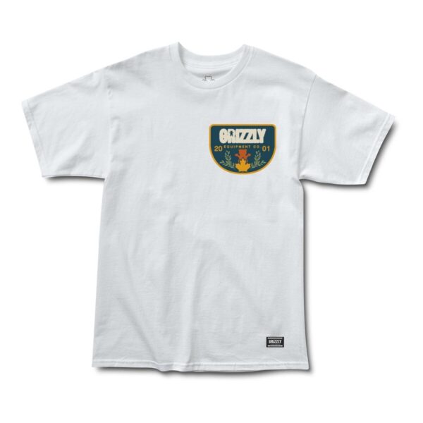 Grizzly Harvest Moon SS Tee WHITE