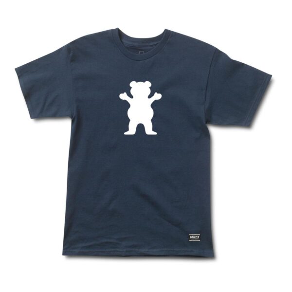 Grizzly OG Bear S/S Tee NAVY/ WHITE