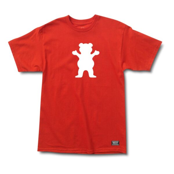 Grizzly OG Bear S/S Tee RED/ WHITE
