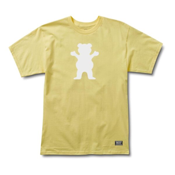 Grizzly OG Bear S/S Tee BUTTER/ WHITE