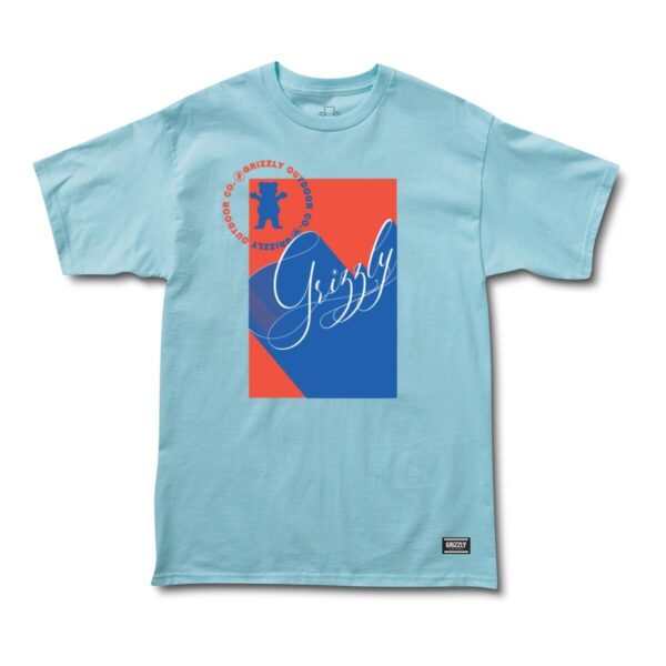 Grizzly Follow The Script SS Tee POWDER BLUE