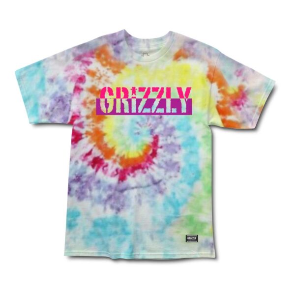 Grizzly Two Faced SS Tee TIE DYE