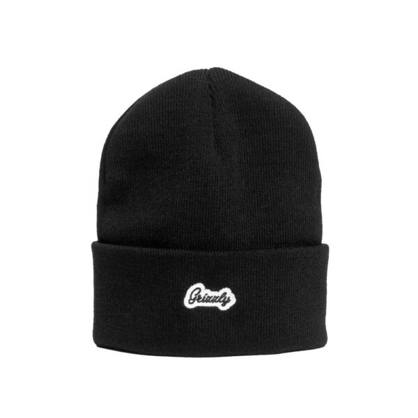 【セール】Grizzly CURSIVE BEANIE BLACK
