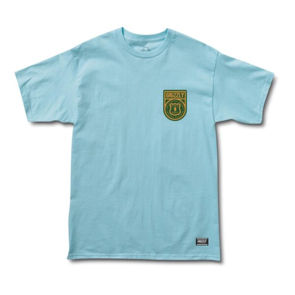 GRIZZLY WITHOUT A TRACE SS TEE CAROLINA BLUE