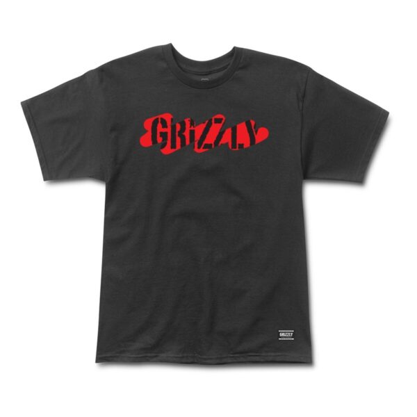 GRIZZLY STAY RIPPING SS TEE BLACK