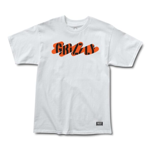 GRIZZLY STAY RIPPING SS TEE WHITE