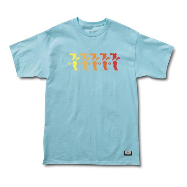 GRIZZLY OMBRE SS TEE CAROLINA BLUE