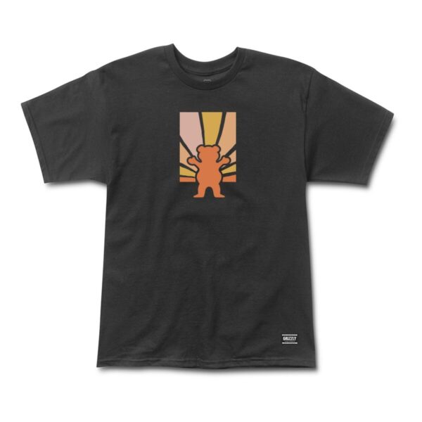 GRIZZLY SUNSET OG BEAR SS TEE BLACK