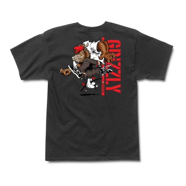 GRIZZLY ON THE LOOSE SS TEE BLACK