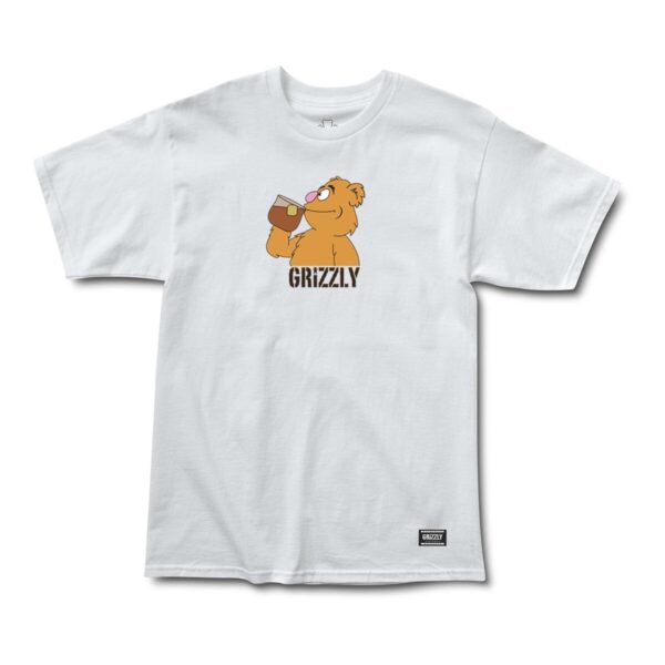 GRIZZLY SLOW SIP SS TEE WHITE