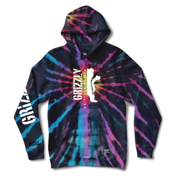 GRIZZLY Down The Middle Hoody TIE DYE