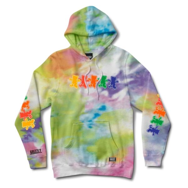GRIZZLY Strange Trip Hoody TIE DYE