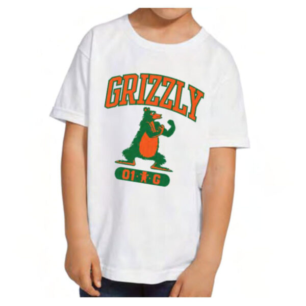 GRIZZLY Put Em Up Youth SS Tee WHITE