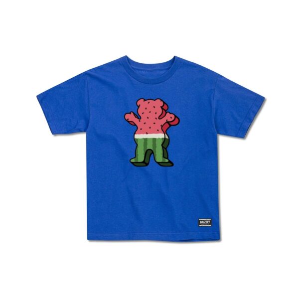 GRIZZLY Watermelon Youth SS Tee ROYAL BLUE