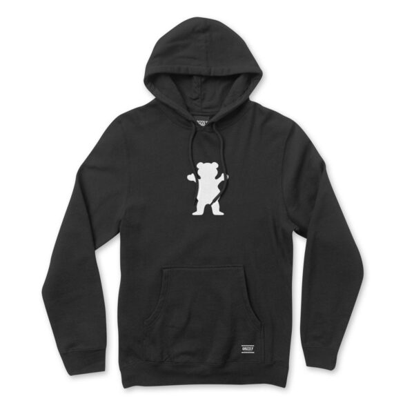 GRIZZLY OG Bear Hoodie BLACK/ WHITE