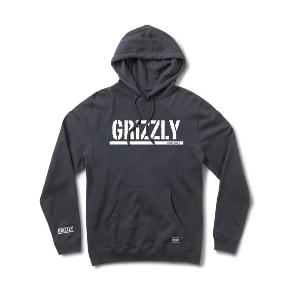 GRIZZLY OG Stamp Hoodie NAVY/ WHITE