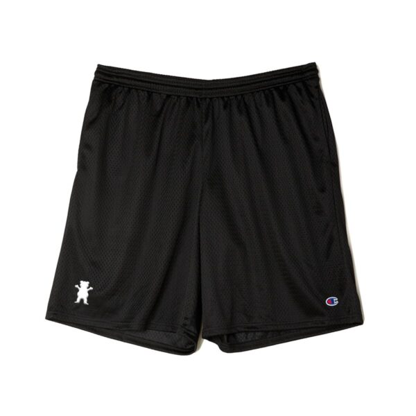 GRIZZLY Champion OG Bear Mesh Short BLACK/ WHITE