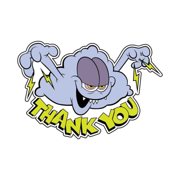 THANK YOU STATIC CLOUD STICKER 5PACK