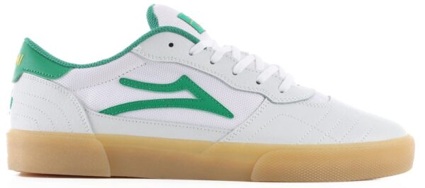 LAKAI CAMBRIDGE WHITE/GREEN LEATHER SHAMROCK LIMITED