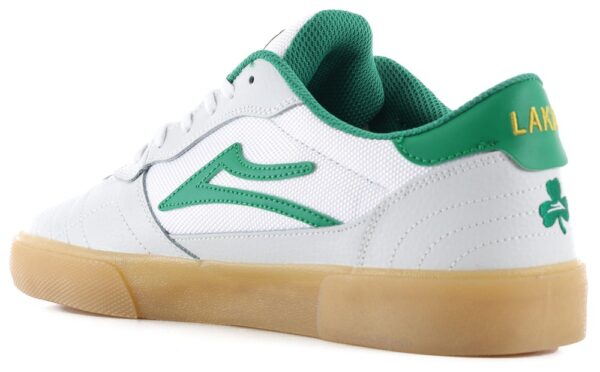 LAKAI CAMBRIDGE WHITE/GREEN LEATHER SHAMROCK LIMITED - 画像 (2)