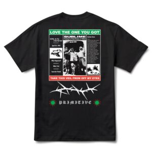 PRIMITIVE ZINE HW TEE BLACK