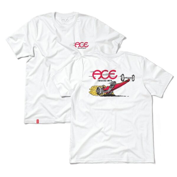 ACE DRAGSTER SS TEE WHITE
