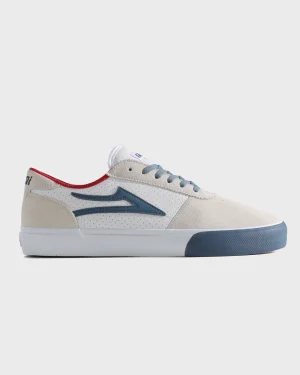 LAKAI MANCHESTER WHITE SUEDE NAVY PERF