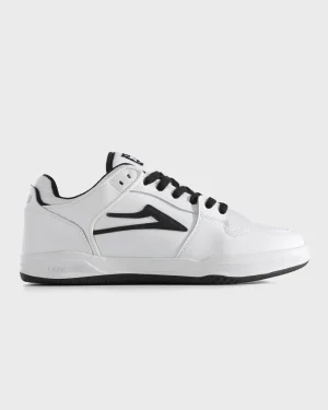 LAKAI TELFORD LOW WHITE/BLACK LEATHER
