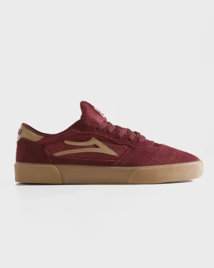 LAKAI CAMBRIDGE BURGUNDY SUEDE