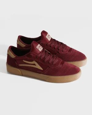 Alternative view of LAKAI CAMBRIDGE BURGUNDY SUEDE