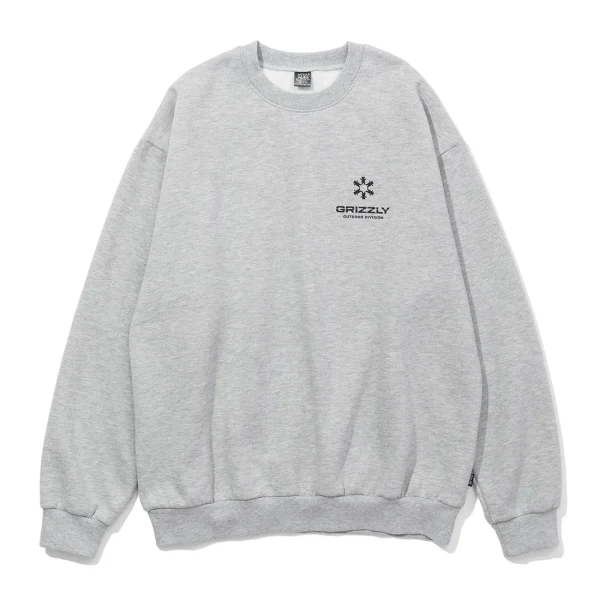 GRIZZIYxPOLER OUTDOOR CREW HEATHER GREY