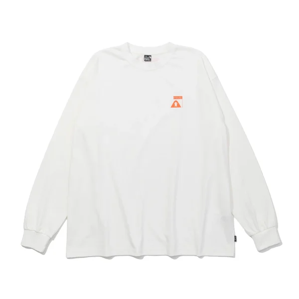 GRIZZIYxPOLER  RELAX FIT L/S TEE WHITE