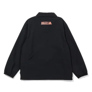 Alternative view of GRIZZIYxPOLER 60/40 STAMP COACH JACKET BLACK