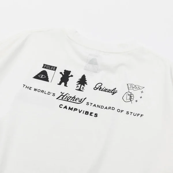 GRIZZIYxPOLER STAMP S/S TEE WHITE - 画像 (3)