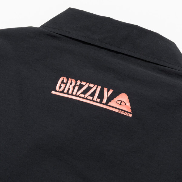 GRIZZIYxPOLER 60/40 STAMP COACH JACKET BLACK - 画像 (4)